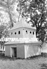 Belfry. View from south west (Mykola Zharkikh's archive, negatives collection,  586-12. 18.08.1989)