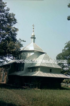 Church. View from south east (Mykola Zharkikh's archive, slides collection, 18.08.1989)